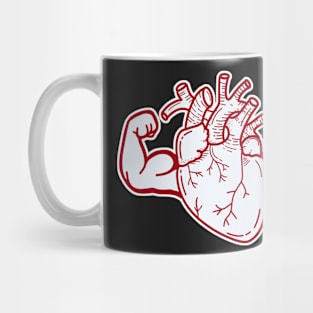 Heart with big muscles Mug